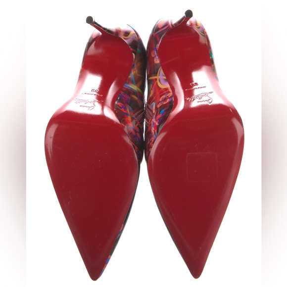 Christian Louboutin So Kate Disco Holograph Disco Booty Patent Leather Size 39 - Picture 8 of 12